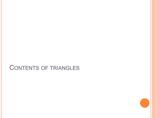 CONTENTS OF TRIANGLES
 
