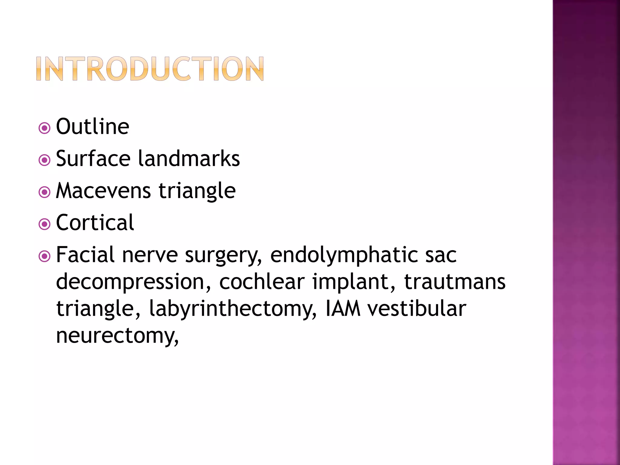 Surgical anatomy of temporal bone dr zeeshan ent lucknow | PPTX