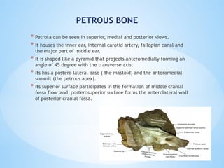 Perous Pyramed Surgical anat Temporal bone in detail... | PPTX