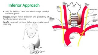 Oprative Approach Surgical approach to thyroid and post operative care | PDF