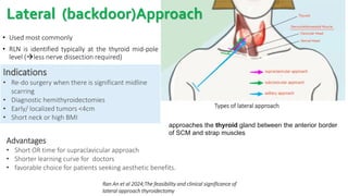 Surgical approach to thyroid and post operative care | PDF