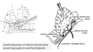 Parathyroid Incision Surgical approach to thyroid and post operative care | PDF