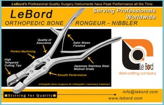 Surgical bone rongeurs