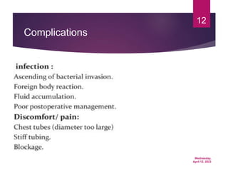 Wednesday,
April 12, 2023
12
Complications
 