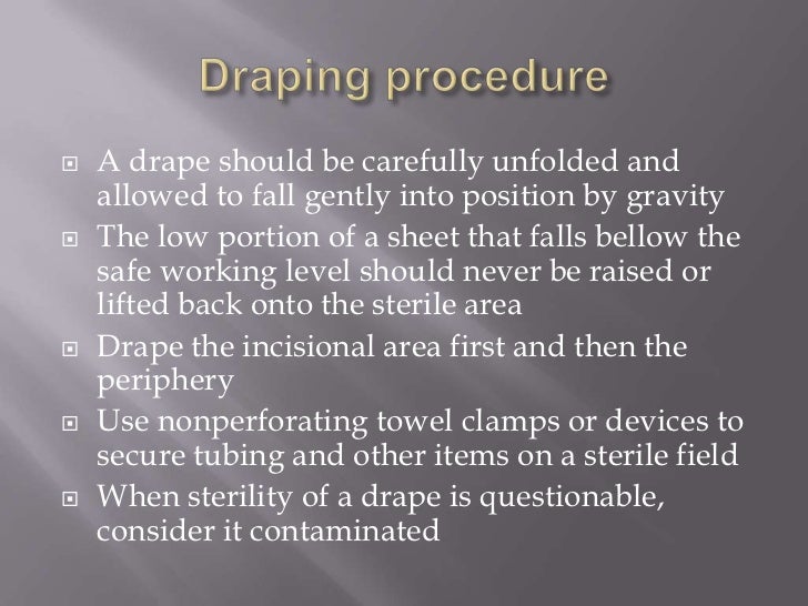 Surgical draping