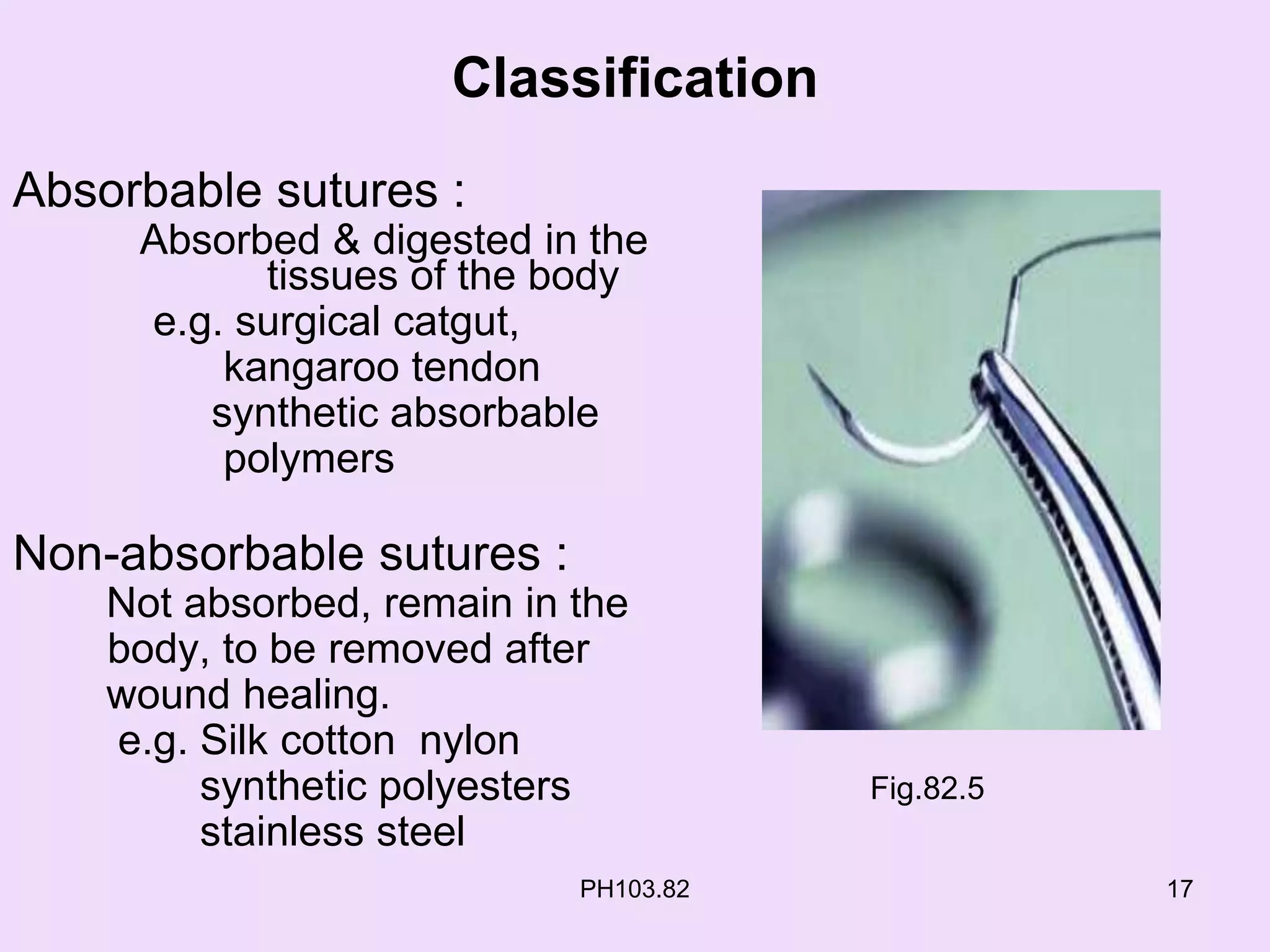 Surgical dressings ,sutures and ligatures PPT
