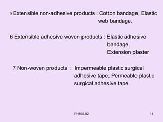 Surgical dressings ,sutures and ligatures | PPTX