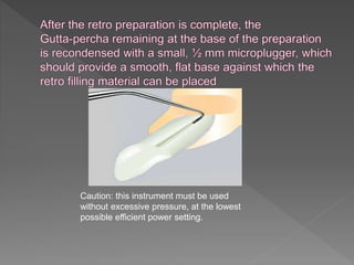 Caution: this instrument must be used
without excessive pressure, at the lowest
possible efficient power setting.
 