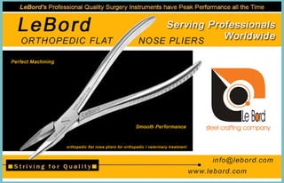 Surgical flat nose pliers