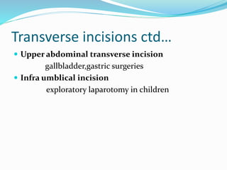 skin incisions | PPTX