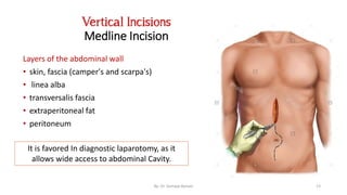 Surgical incisions