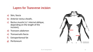 Surgical incisions