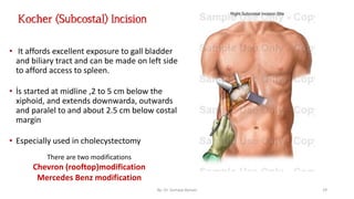 Surgical incisions