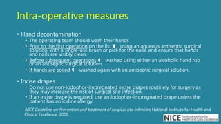 Prevention of Surgical infection | PPTX