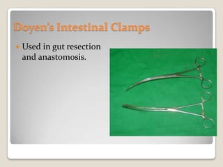 Doyen’s Intestinal ClampsUsed in gut resection and anastomosis.