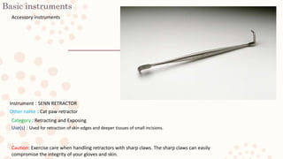 Surgical instruments based on Surgical Instrumentation: An Interactive ...