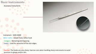 Surgical instruments based on Surgical Instrumentation: An Interactive ...