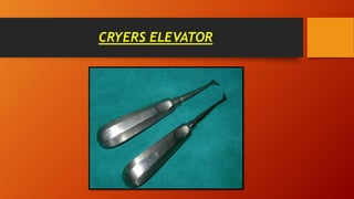 CRYERS ELEVATOR
 