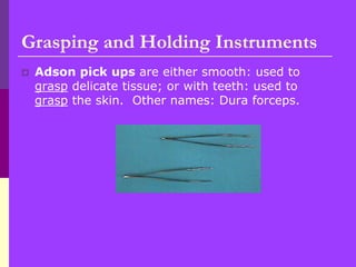Surgical Instruments used in the hospital.ppt