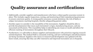 Explore the Precision of Surgical Instrument Sets | PPTX