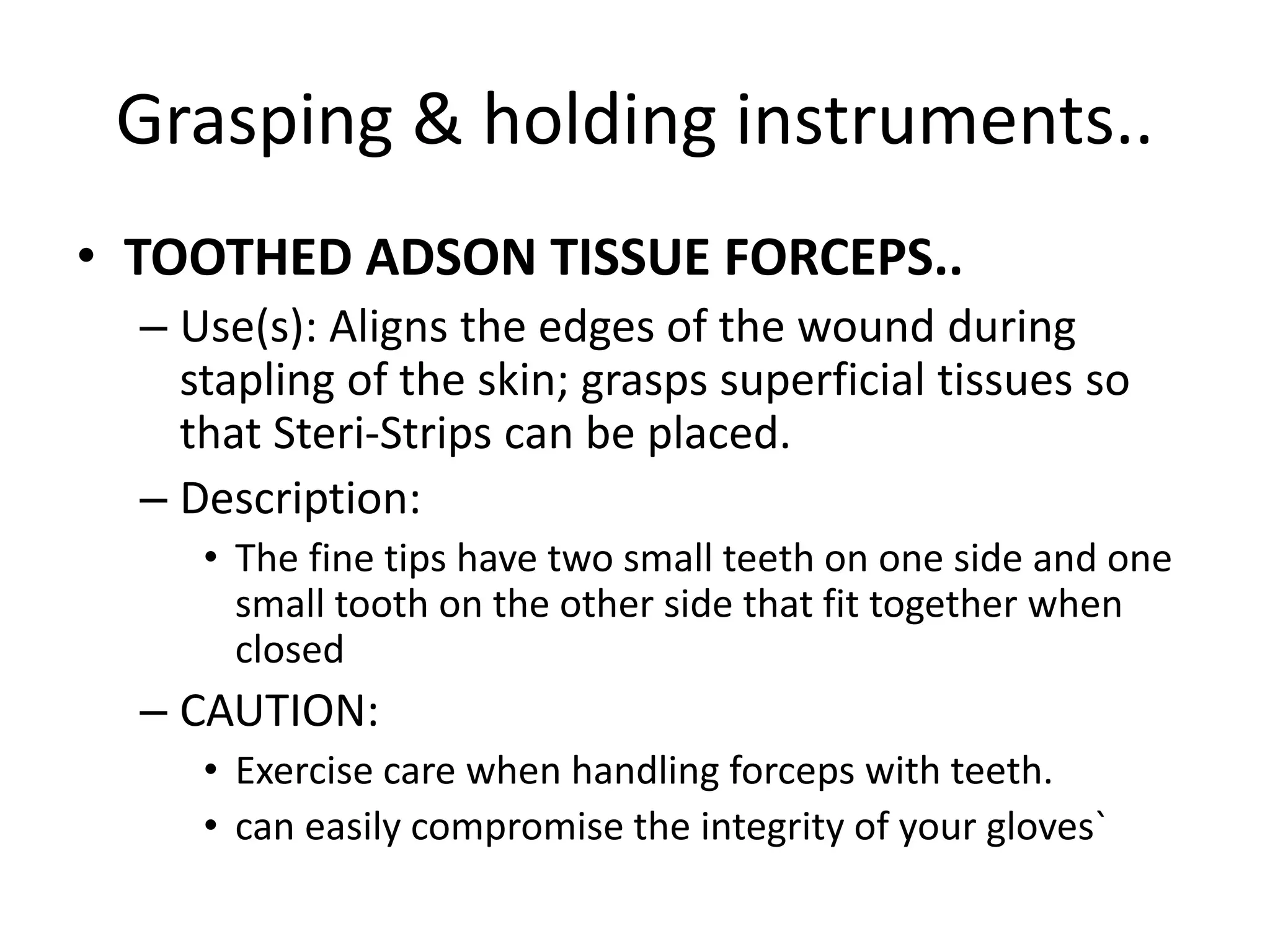 Surgical instruments I | PPTX