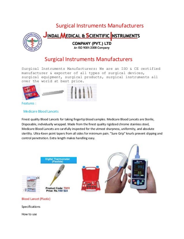 Surgical Instruments Manufacturers