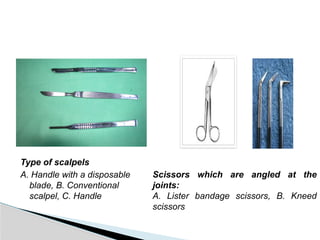 surgical instrument sterile dressing and suture material rules.pptx