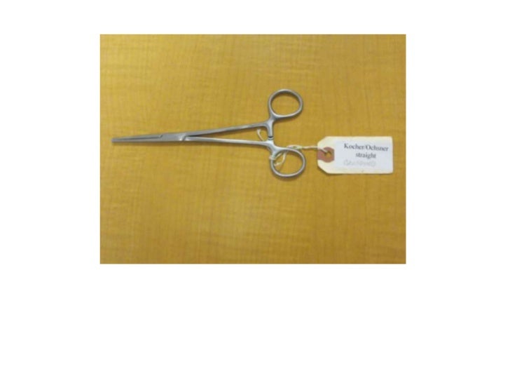 Surgical instruments test