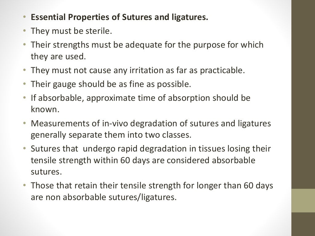 Surgical ligatures and sutures