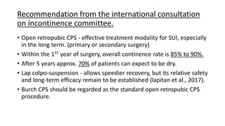 Surgical management of female stress urinary incontinence.pptx