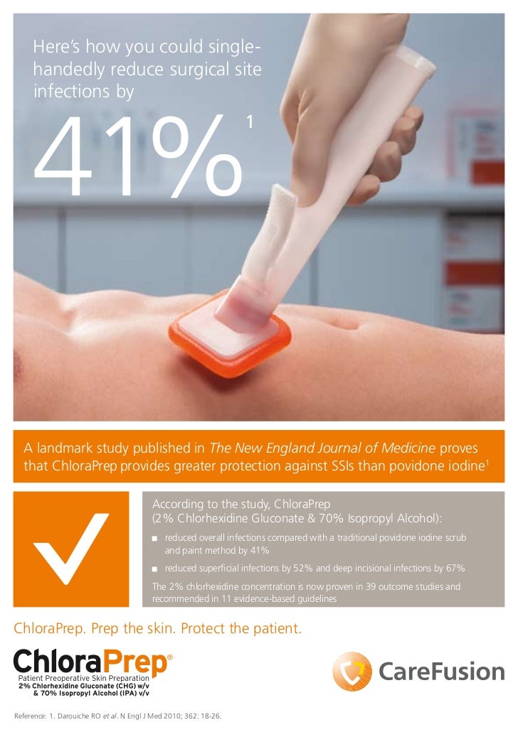 Surgical One Page Flyer ChloraPrep UK Infection Prevention & Control