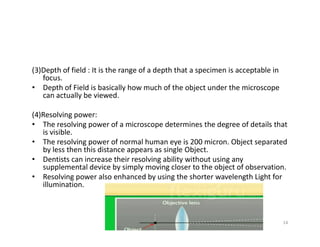Surgical operationg microscope
