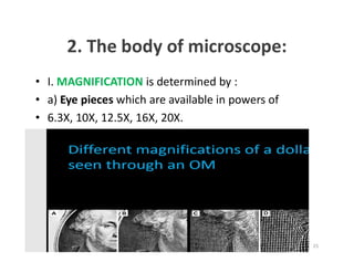 Surgical operationg microscope