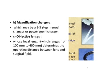 Surgical operationg microscope