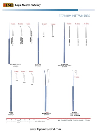 Eye Instruments With Names Surgical ophthalmic Eye instruments PDF Catalogue High Quality | PDF