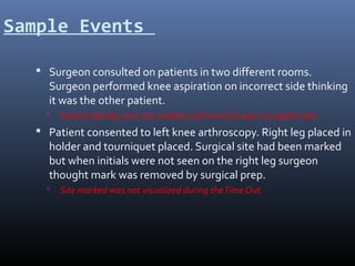 Surgery Outdated Check Process Surgical safety checklist | PPT