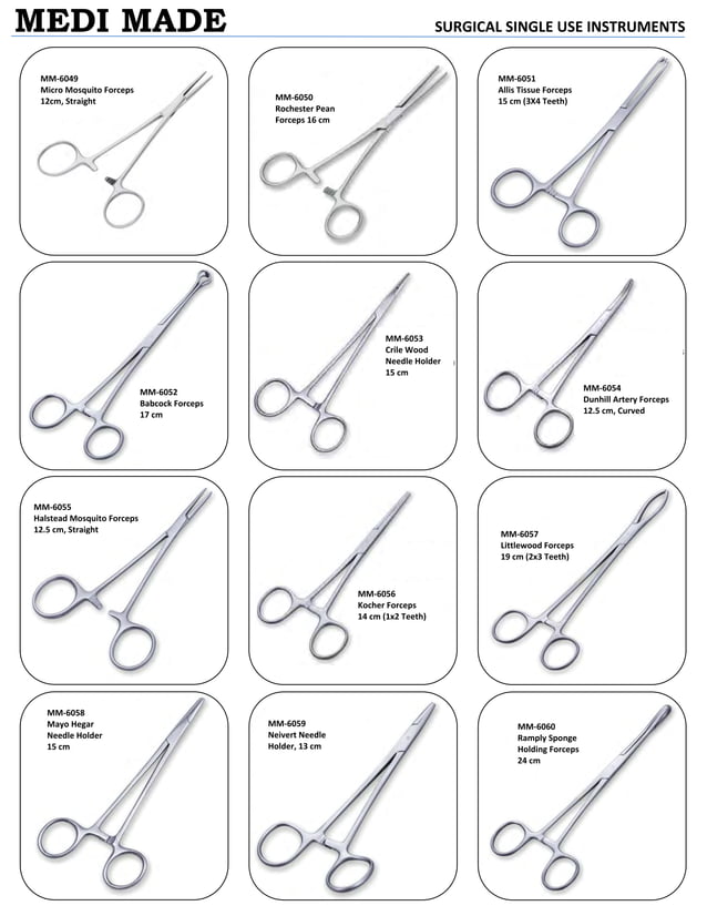 Surgical single use instruments PDF Needlework Arts and Crafts