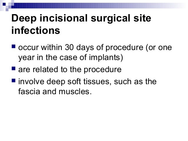 Surgical site infection