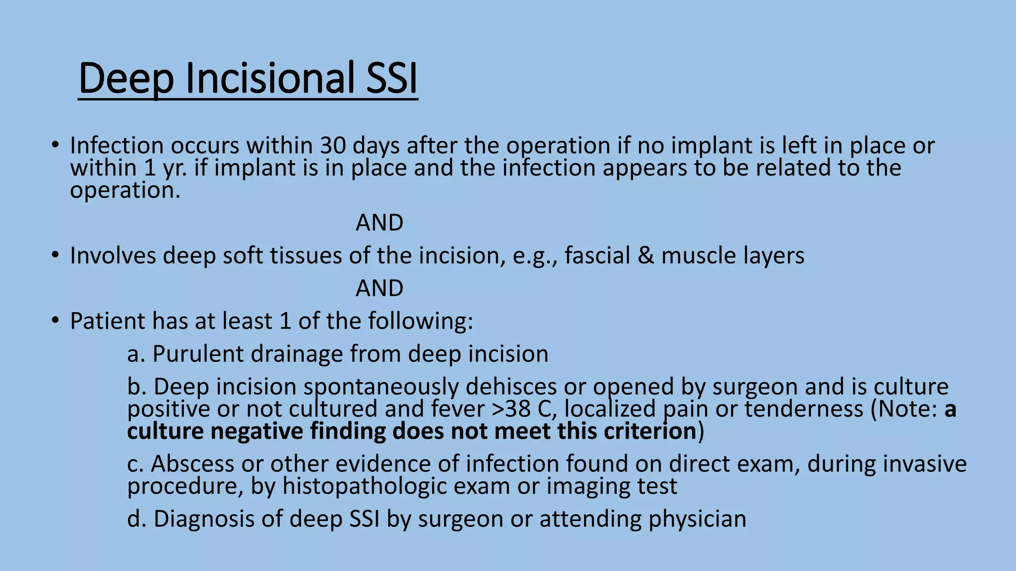 Surgical site infection | PPTX