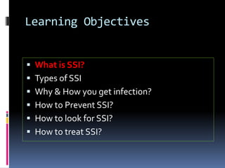 Surgical site infection | PPTX