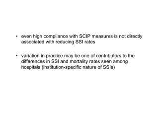 What is the evidence for the SSI bundle of care?
 