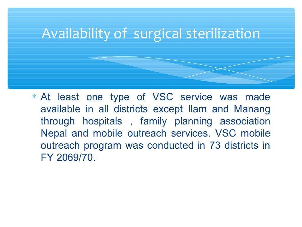 Surgical sterilization