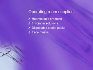 Surgical supplies | PPTX