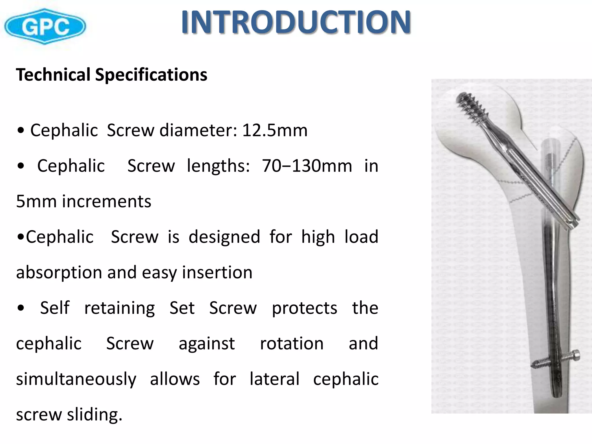 Screws That Allow Rotation Surgical technique for gama nail | PPTX