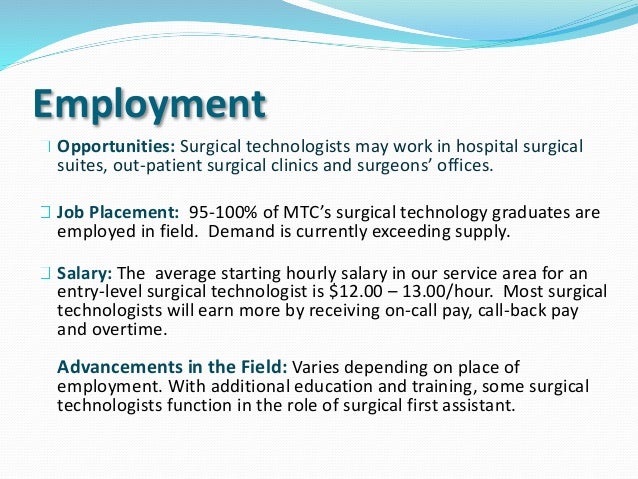 surgical technologist job description