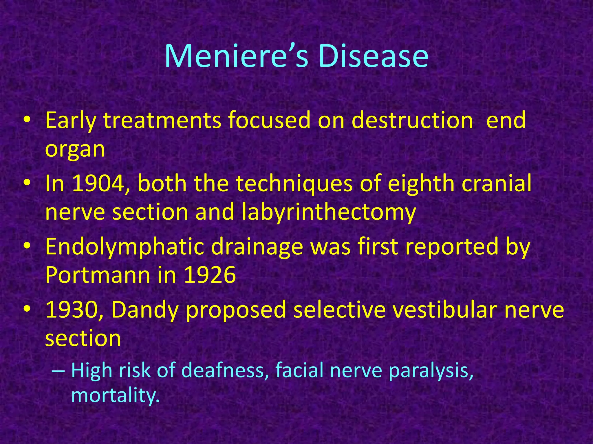 Surgical treatment of peripheral vestibular disorders | PDF