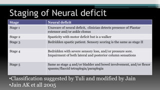 Tuli Classification Surgical treatment of spinal TB | PPTX