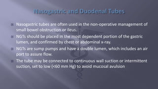 Surgical Tubes used in General Surgery