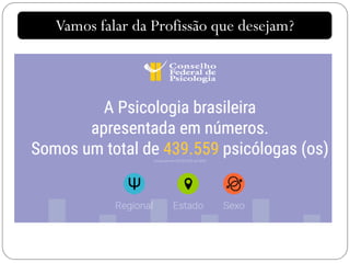 Vamos falar da Profissão que desejam?
 