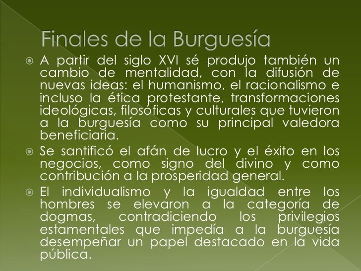 Cual Es La Principal Caracteristica De La Burguesia es.slideshare.net